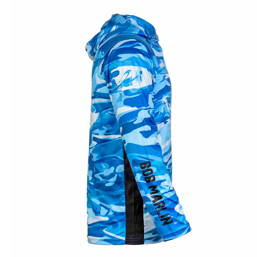 Bob Marlin Performance Hoody Blue Storm - XL
