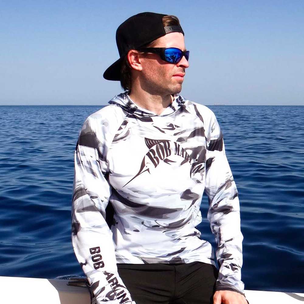 Bob Marlin Performance Hoody Grey Storm (view 2 of 3)