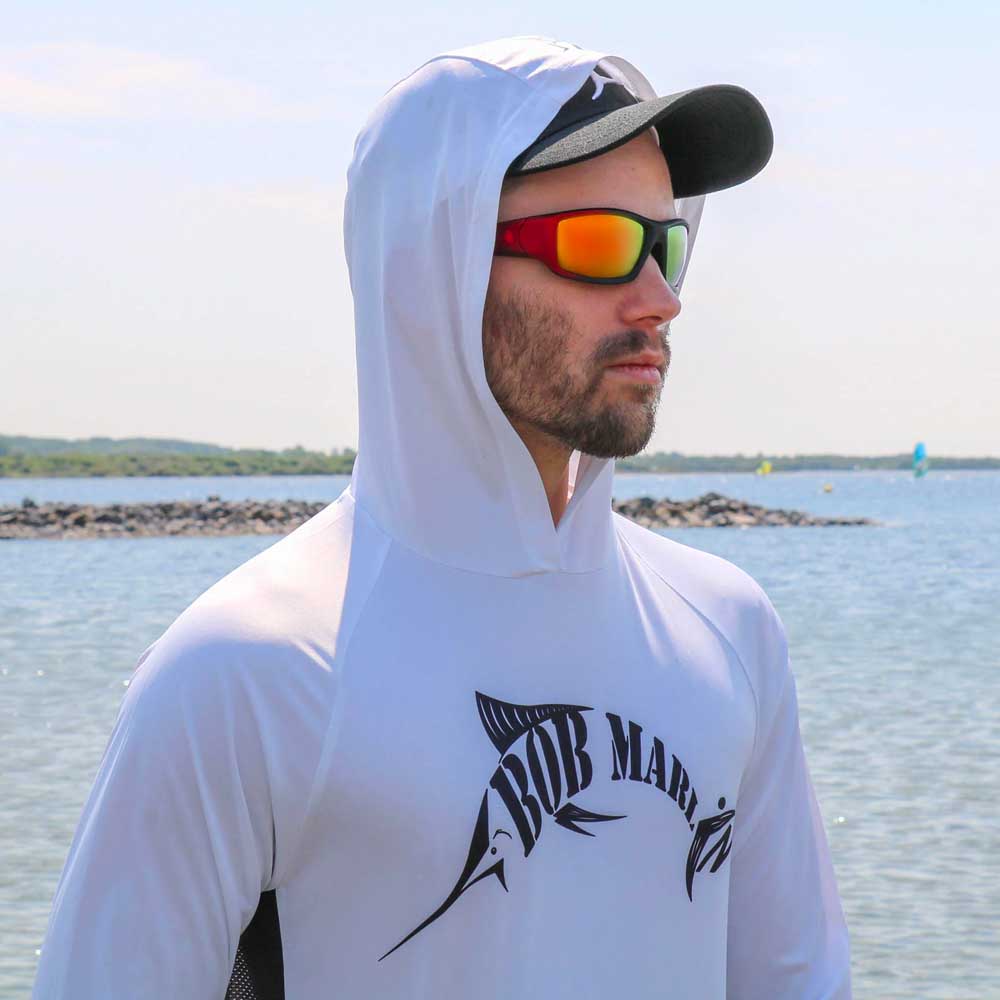 Bob Marlin Performance Hoody BM White (view 1 of 2)