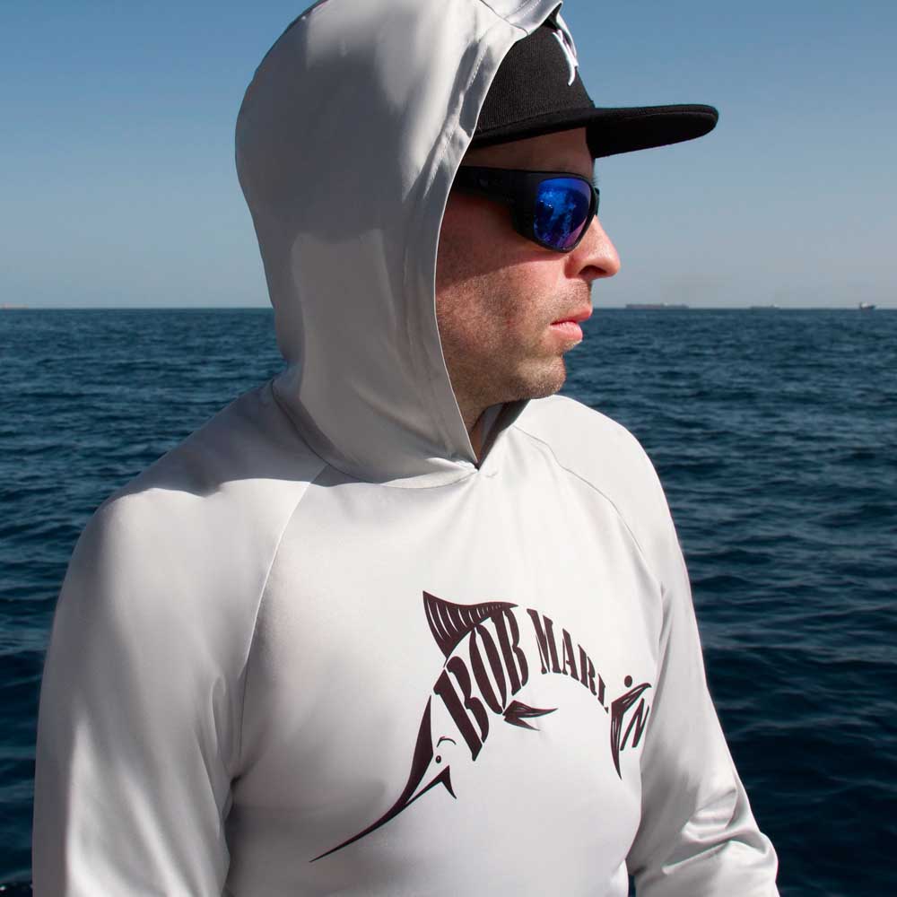 Bob Marlin Performance Hoody BM Grey (view 1 of 2)