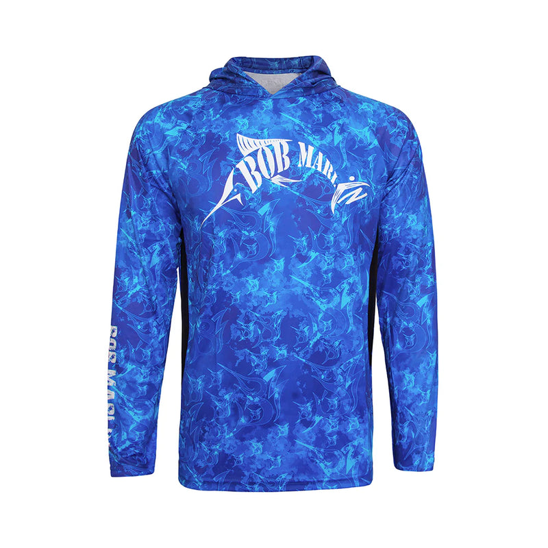 Bob Marlin Performance Hoody Grander Blue - S