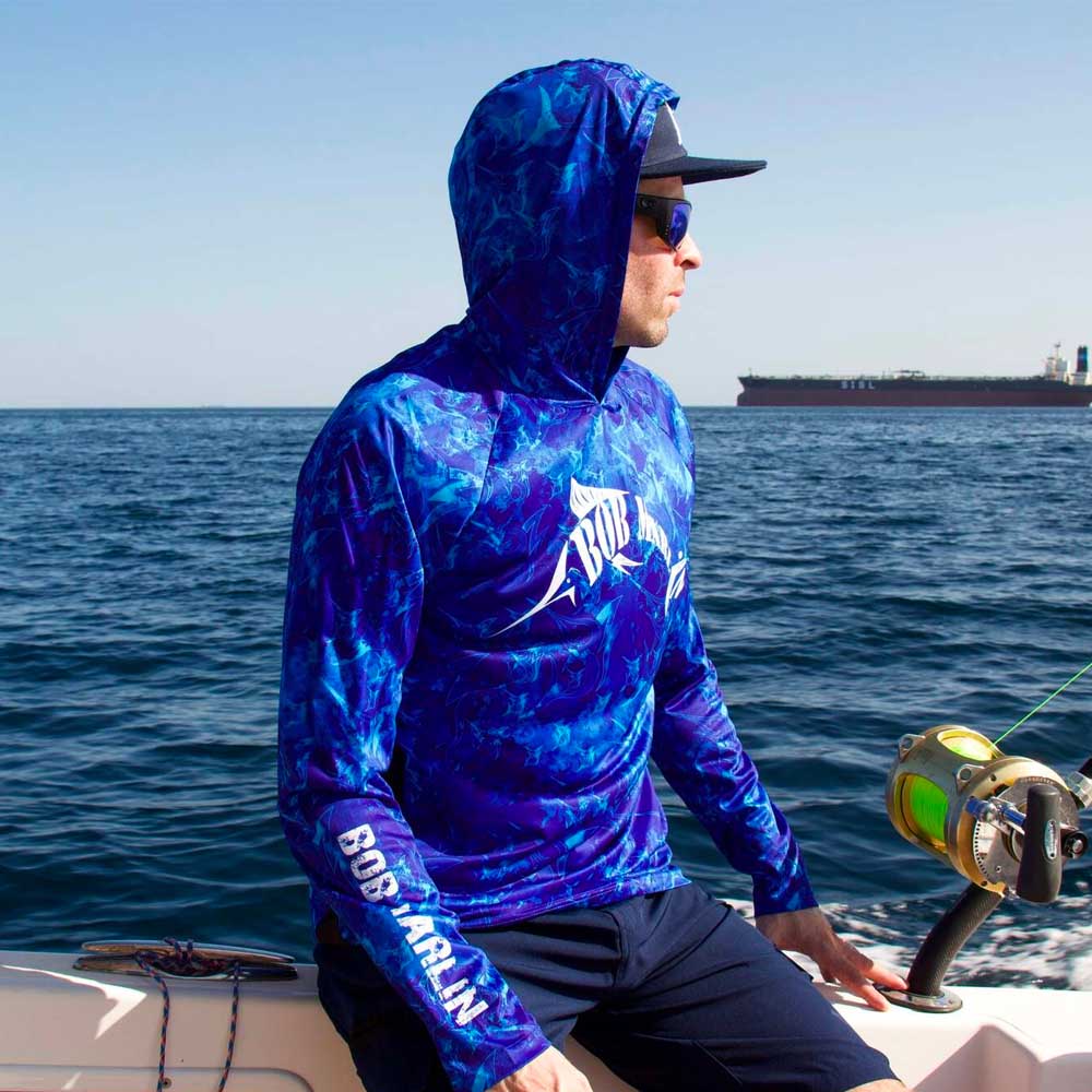 Bob Marlin Performance Hoody Grander Blue (view 2 of 2)