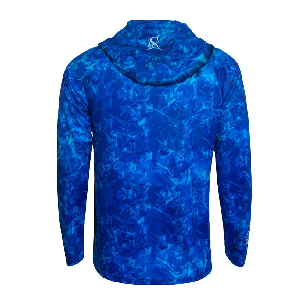 Bob Marlin Performance Hoody Grander Blue - XL