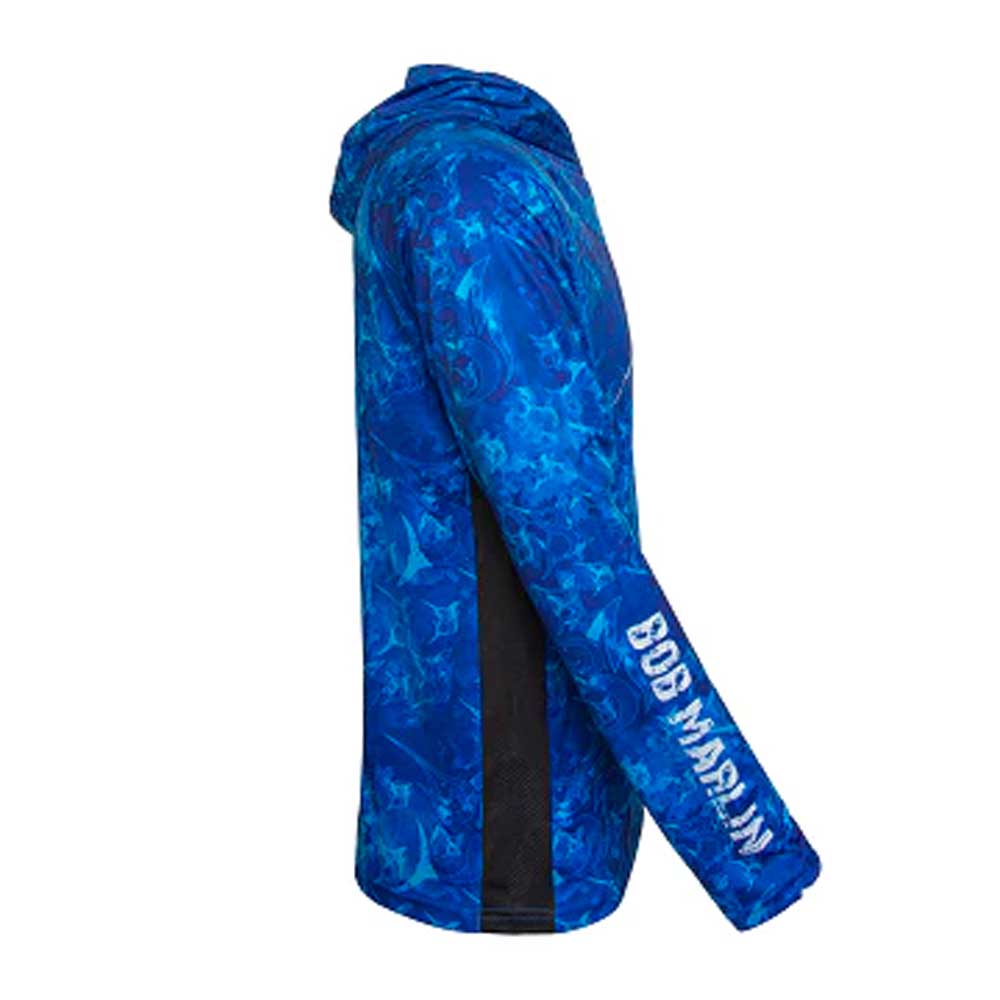 Bob Marlin Performance Hoody Grander Blue - XXL