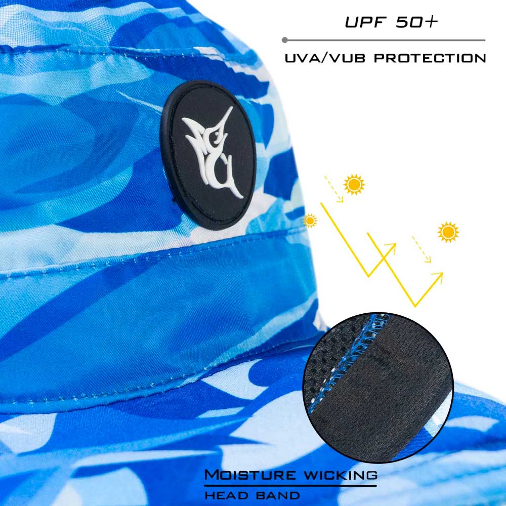 Bob Marlin Bucket Hat Blue Storm (view 2 of 3)