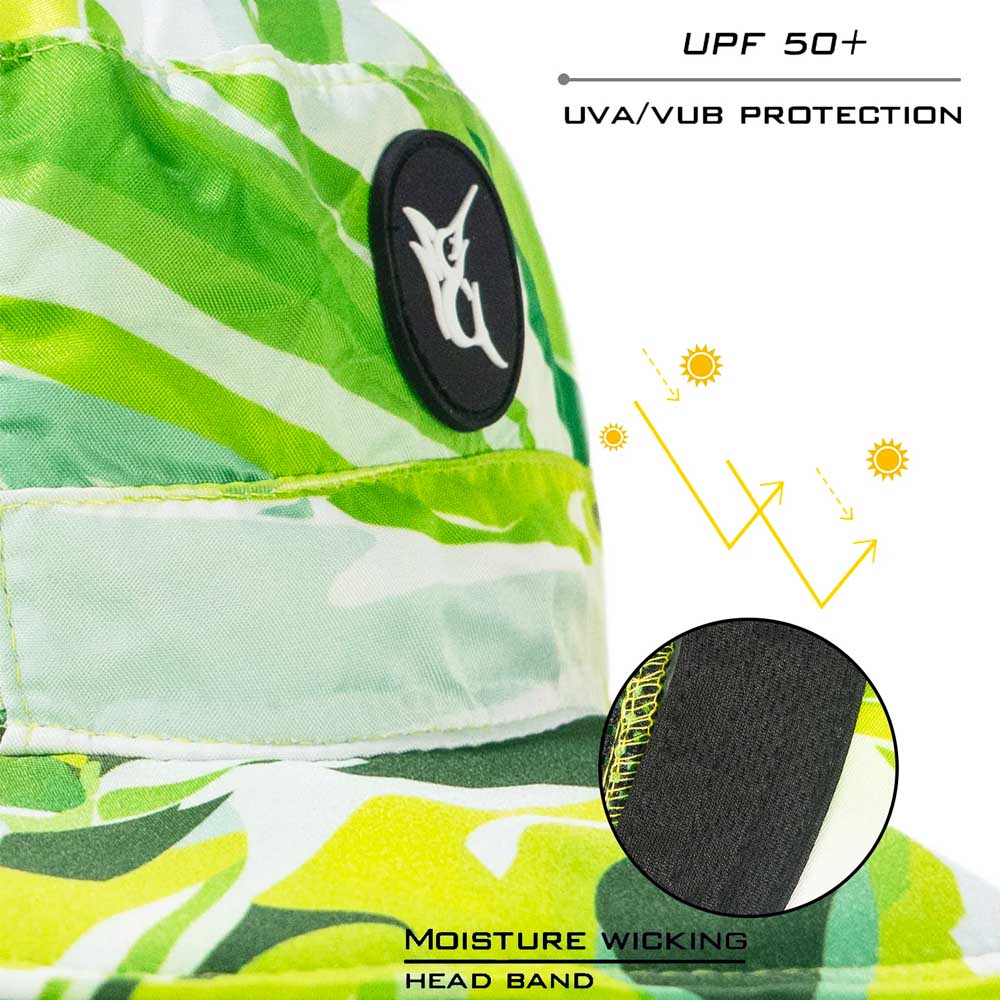 Bob Marlin Bucket Hat Green Storm (view 3 of 3)