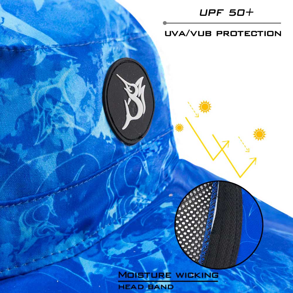 Bob Marlin Bucket Hat Grander Blue (view 3 of 4)