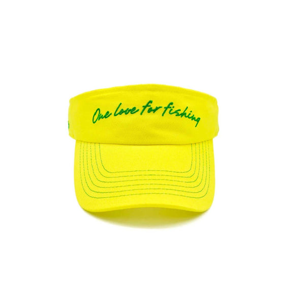 Bob Marlin Visor Yellow – Performance fishing apparel designed for sun protection, comfort, and offshore durability.