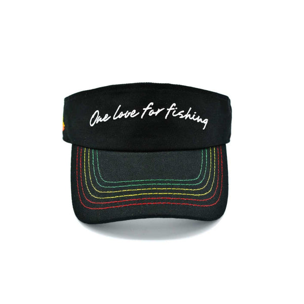Bob Marlin Visor Rasta – Performance fishing apparel designed for sun protection, comfort, and offshore durability.