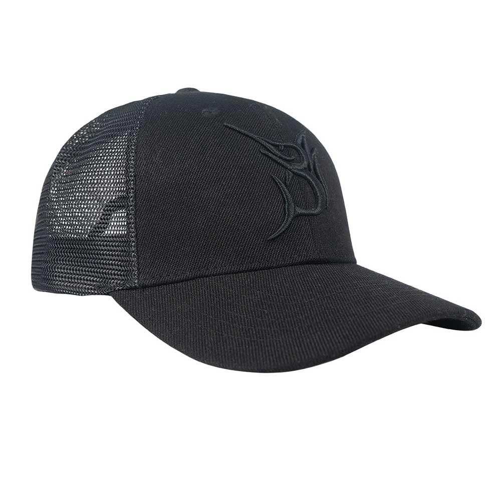 Bob Marlin Baseball Hat Black on Black (view 3 of 3)