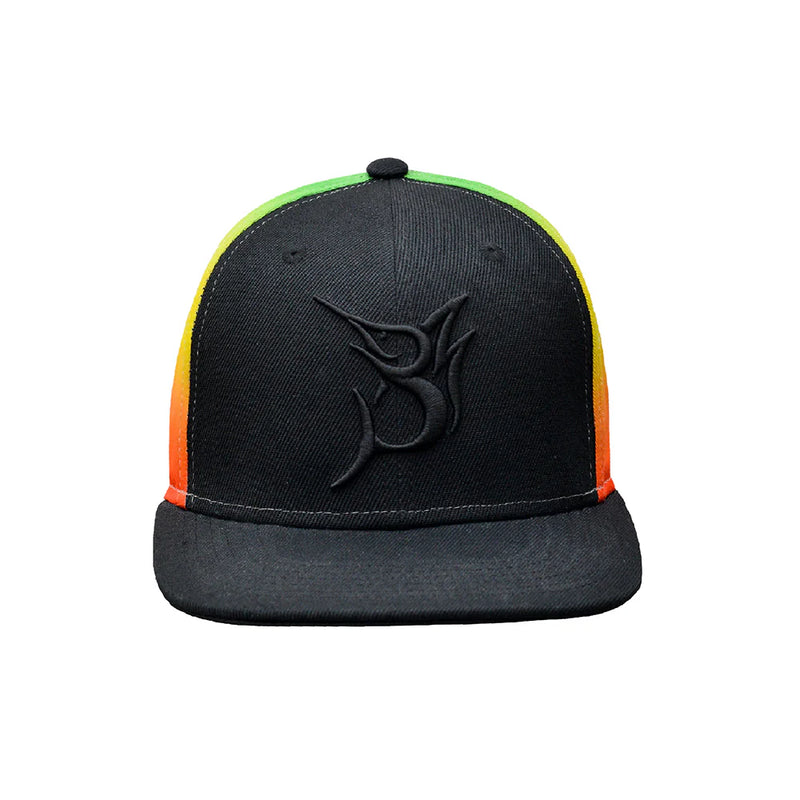 Bob Marlin Snapback Hat Rasta - One Size