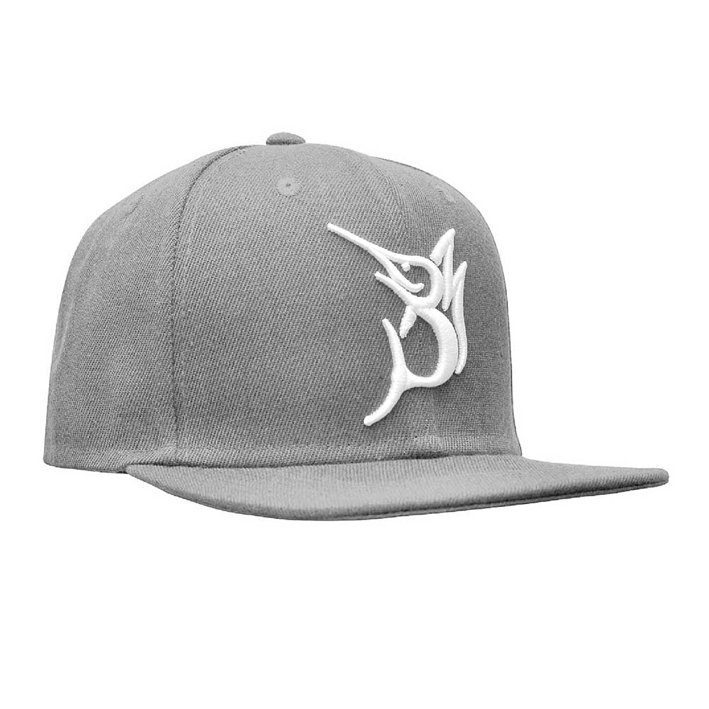 Bob Marlin Snapback Hat Grey (view 3 of 3)