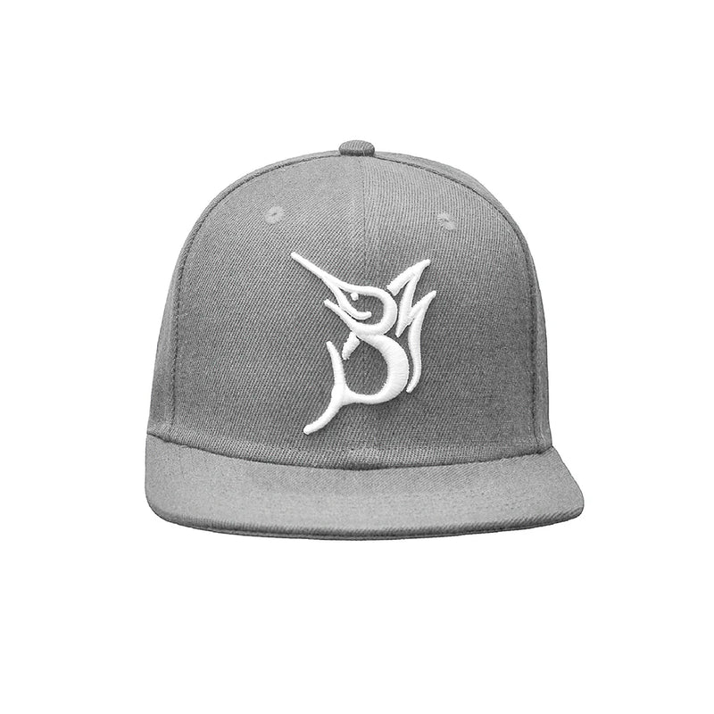 Bob Marlin Snapback Hat Grey - One Size