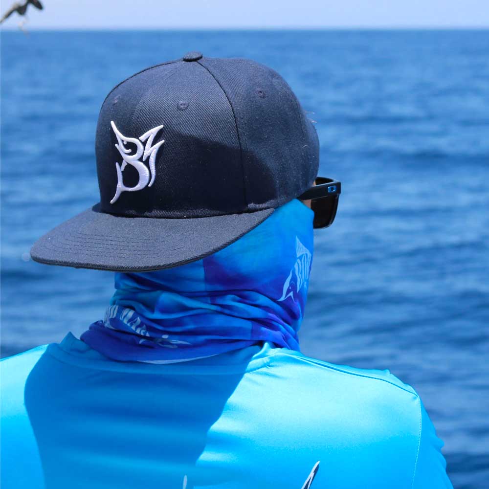 Bob Marlin Snapback Hat Blue (view 1 of 2)