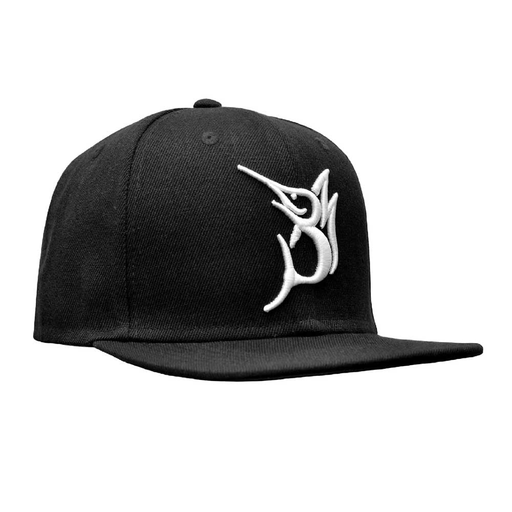 Bob Marlin Snapback Hat Black (view 2 of 2)
