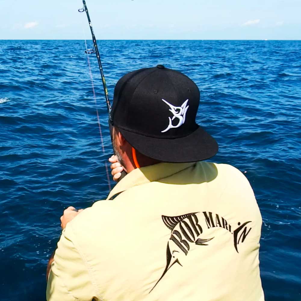Bob Marlin Snapback Hat Black (view 1 of 2)