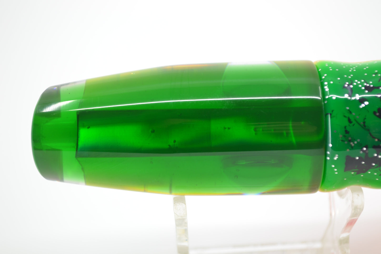 Marlin Magic Lime Green MOP Green Back Doll Eyes Medium Plunger 10" 7.7oz Skirted - Trolling Lures (view 5 of 7)