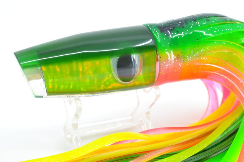 Marlin Magic Lime Green MOP Green Back Doll Eyes Medium Plunger 10" 7.7oz Skirted - Trolling Lures (view 1 of 7)
