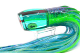Aloha Lures Green Mirror Bamboocha 12" 11.5oz Skirted Electric Blue