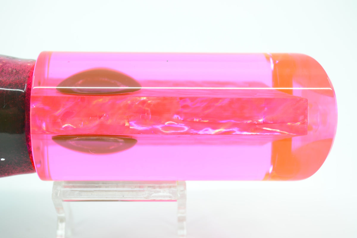 Moyes Lures Fluorescent Pink Resin Awabi Shell Large Pipe Bomb 14" 12.3oz Skirted (view 4 of 7)