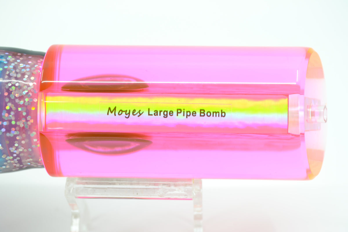 Moyes Lures Fluorescent Pink Resin Awabi Shell Large Pipe Bomb 14" 12.3oz Skirted (view 5 of 7)