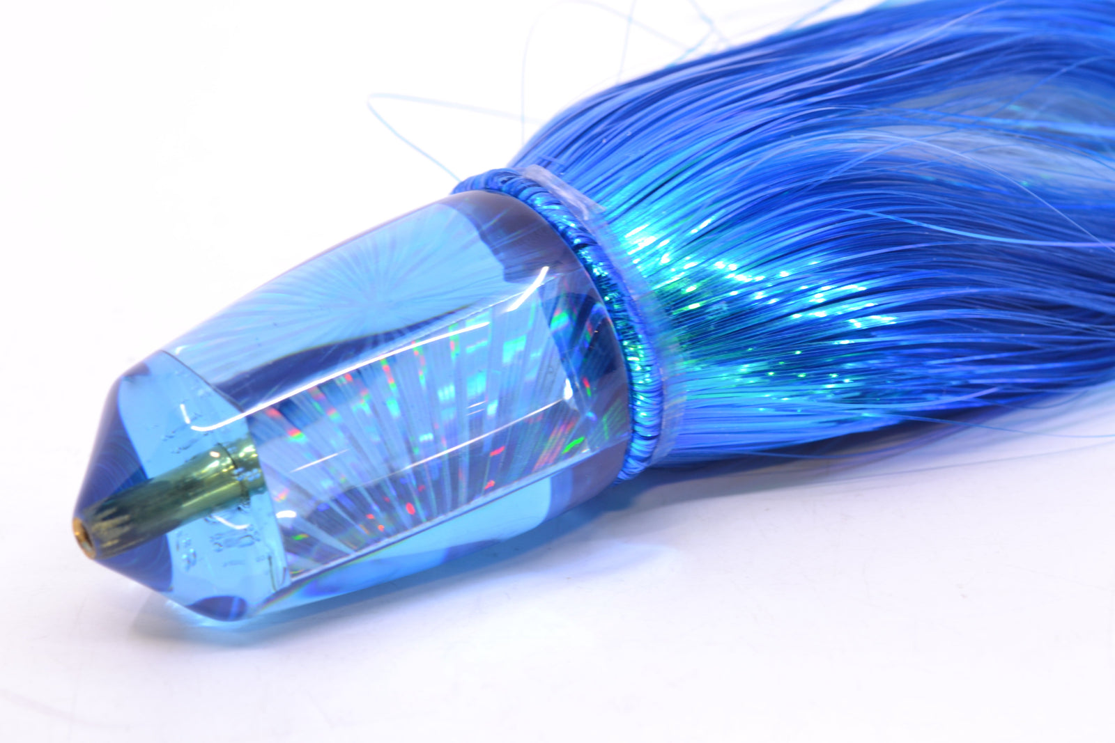 Koya Lures Blue Rainbow Starburst Bullet 9"+ 7.5oz Strobez Royal Blue/White