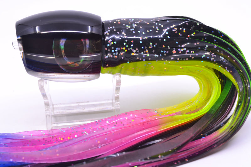Moyes Lures Black Pearl Black Back Medium Blaster 12" 6oz Skirted Magic Johnson