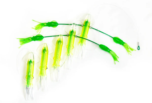 Squid Nation Billfish Edition Flippy Floppy Dolphin Green – premium trolling lure for offshore big game fishing