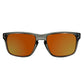 INSALT EXGB-TR-O Angler Pro Excalibur Transparent Grey Polarized Recycled Sunglasses - Orange