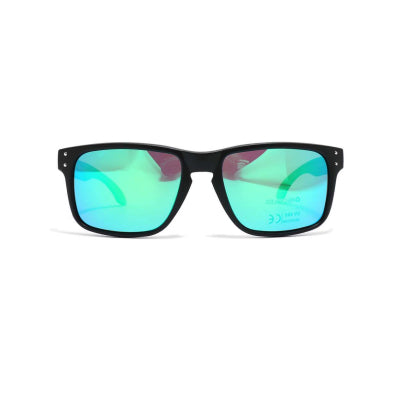 INSALT EXMB-GR Angler Pro Excalibur Matte Black Polarized Recycled Sunglasses - Green