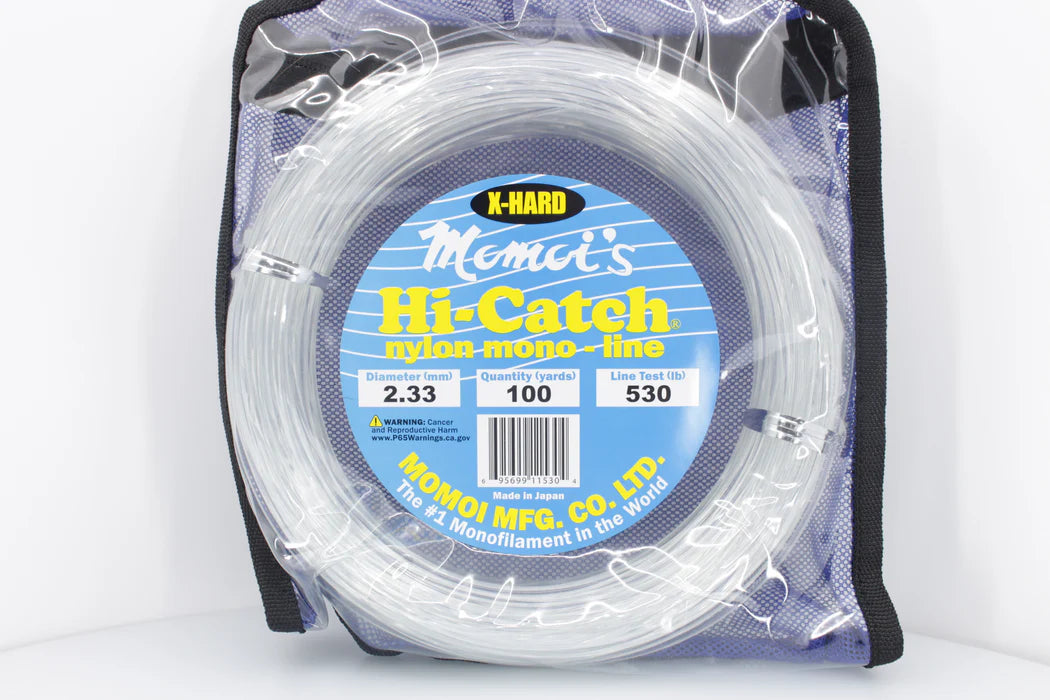 Momoi Hi-Catch X-Hard Monofilament Leaders - 400LB 100yd