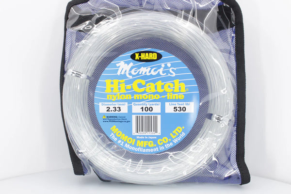 Momoi Hi-Catch X-Hard Monofilament Leader - 530LB 100yd – premium trolling lure for offshore big game fishing