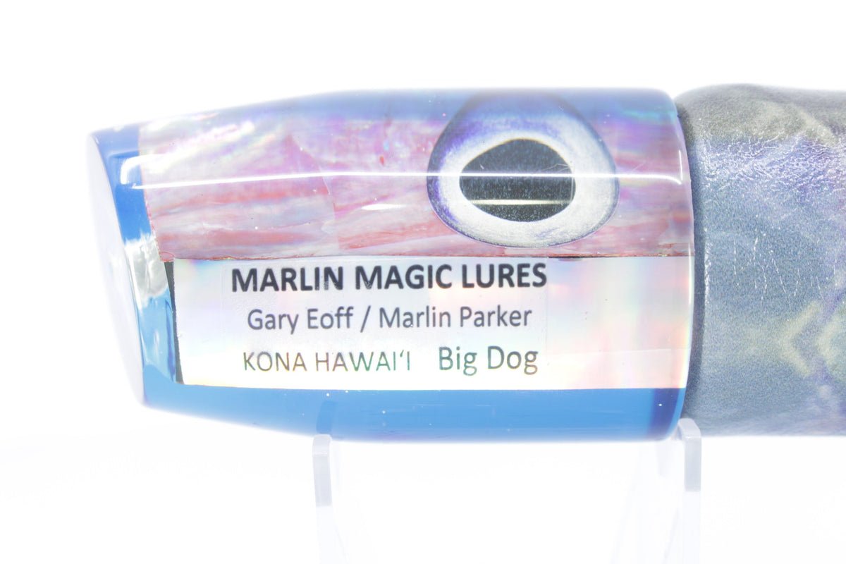 Marlin Magic Pink Awabi Blue Back Taxi Eyes Big Dog 14" 10oz ALV Vinyl Blue Skipjack - Trolling Lures (view 6 of 7)