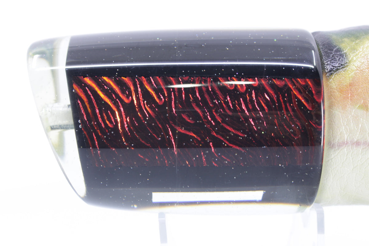 Marlin Magic Lures Red-Orange Lava Black Magic XL Henry 16" 15oz ALV Fire Mackerel (view 3 of 7)