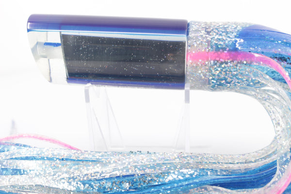 Marlin Magic Lures Mirrored Blue Back Large Tube 12" 8oz Skirted – premium trolling lure for offshore big game fishing