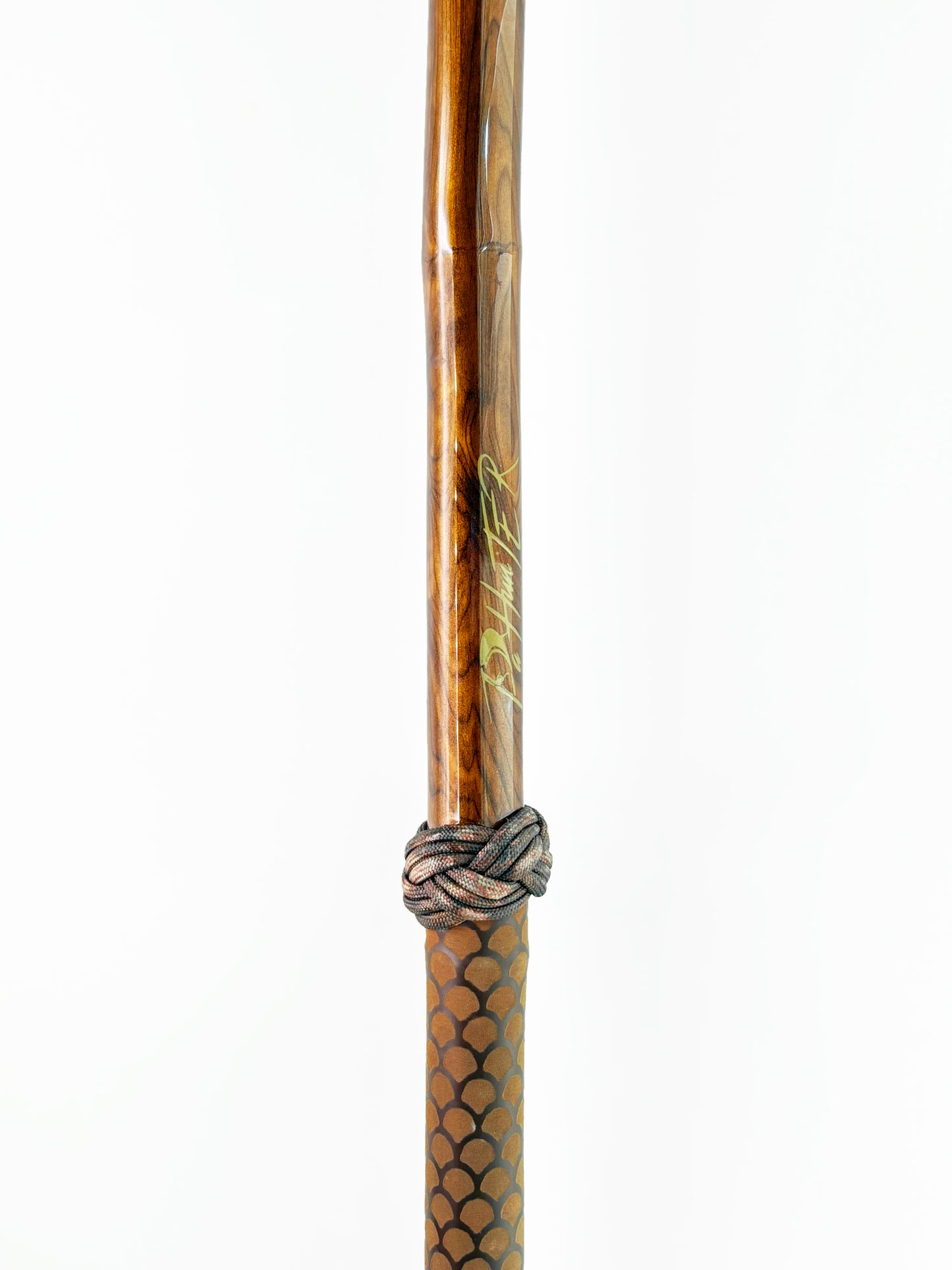 Dahunter Brown Bamboo Gaff With Black And Brown Warped