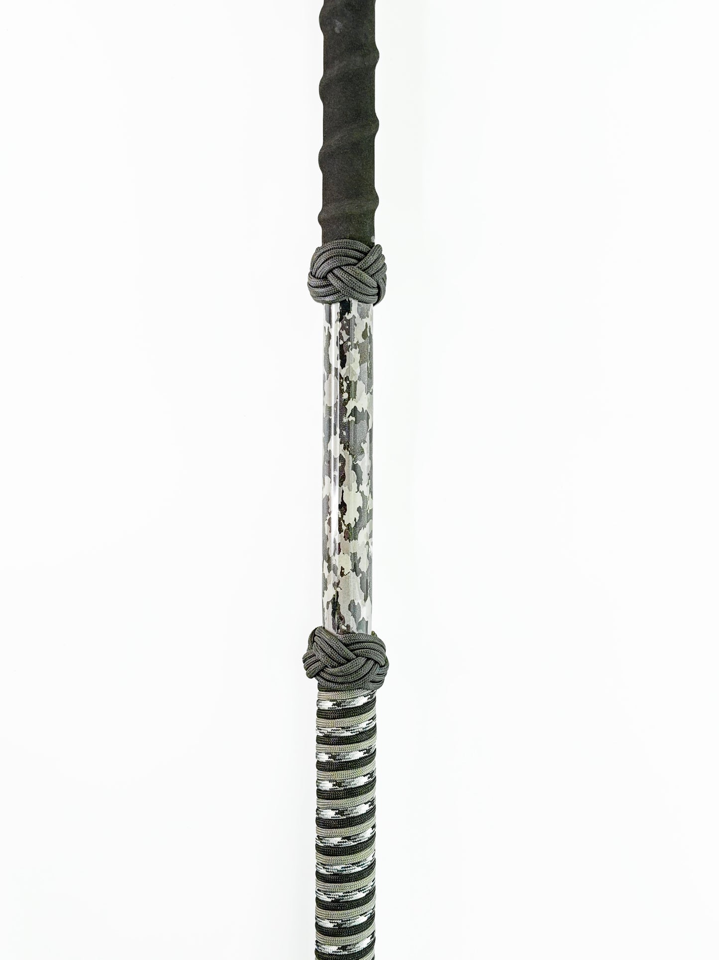 Dahunter Camouflage Carbon Fiber Gaff with Black Textured Grip and Wrist Strap, 6Ft Shaft and 3-Inch Tiller Hook