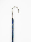 Dahunter Carbon Fiber Gaff with Blue and Silver Textured Grip, 6Ft Shaft and 2-Inch Tiller Hook