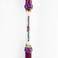 Dahunter Carbon Fiber Gaff with Baskin Robbins Tube and Red-Blue Braided Wrap, 6Ft Shaft with 3 Tiller Hook