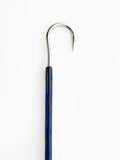 Dahunter Carbon Fiber Gaff with Black and Blue Grip, 6Ft Shaft and 2-Inch Tiller Hook