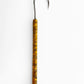 Dahunter Carbon Fiber Gaff with Yellow and Black Wrap, 4Ft Shaft and 2-Inch Tiller Hook