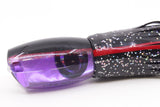 Moyes Lures Purple MOP Black-Red Back Medium Argus 12" 6.5oz Skirted Black/Purple