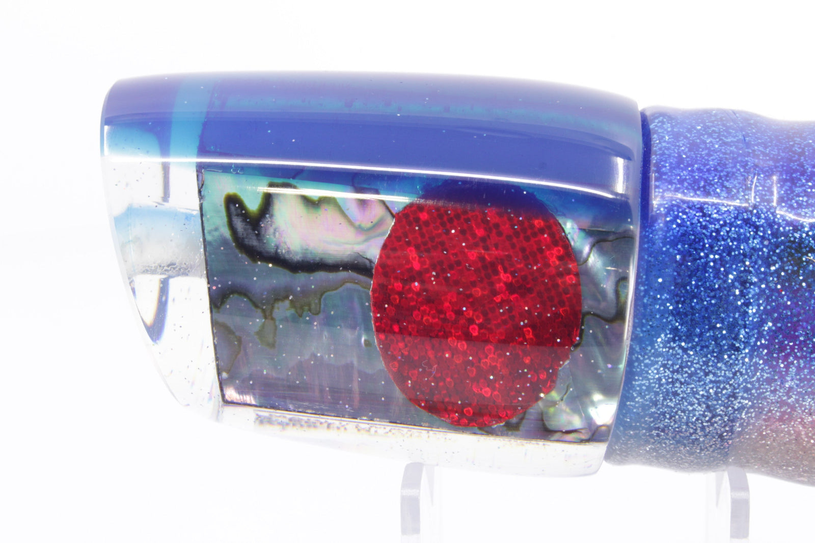 Marlin Magic Blue-Purple Abalone Blue Back Ruckus 12" 11oz Skirted Blue-Silver/Pink-Yellow - Trolling Lures (view 2 of 7)