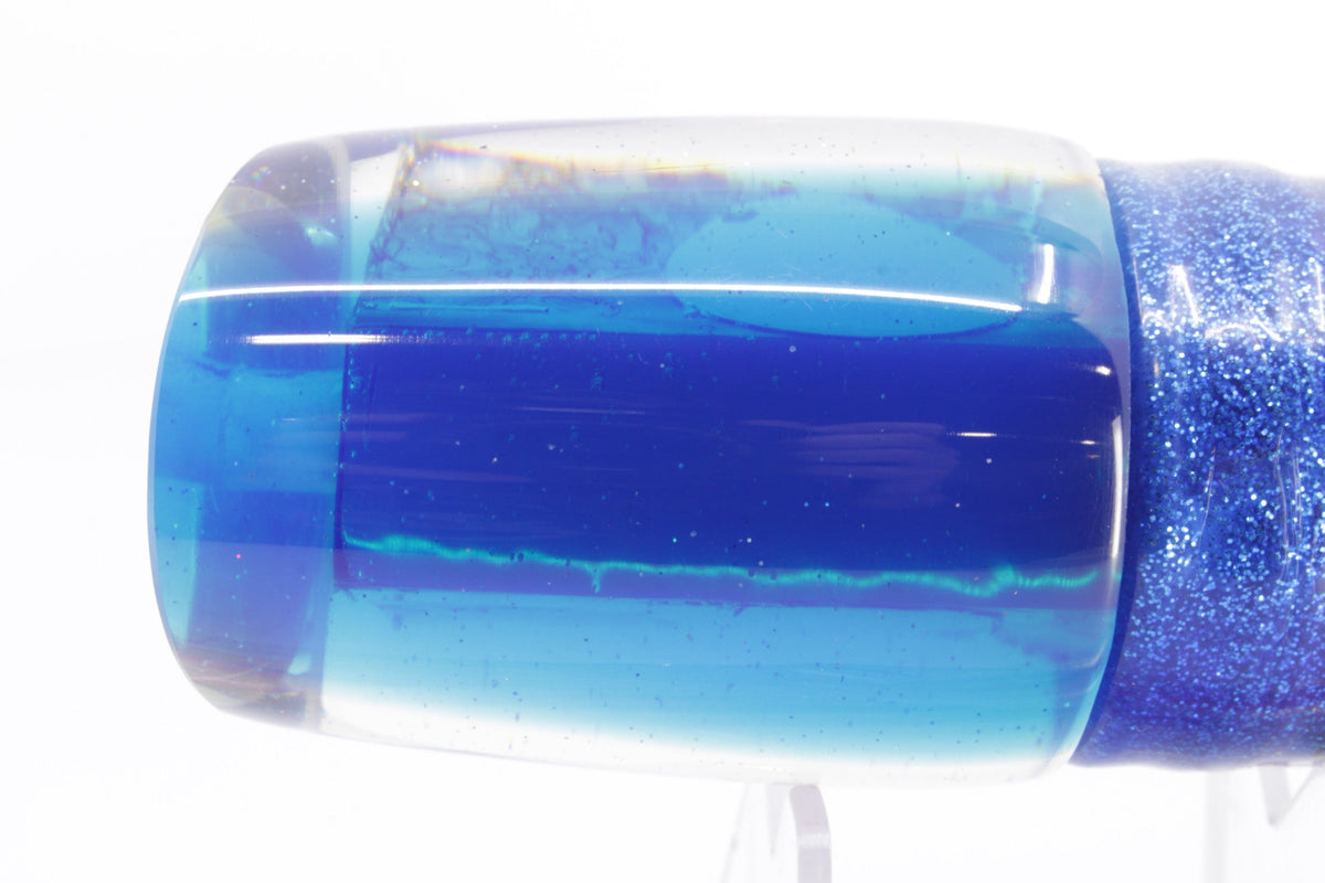 Marlin Magic Blue-Purple Abalone Blue Back Ruckus 12" 11oz Skirted Blue-Silver/Pink-Yellow - Trolling Lures (view 5 of 7)