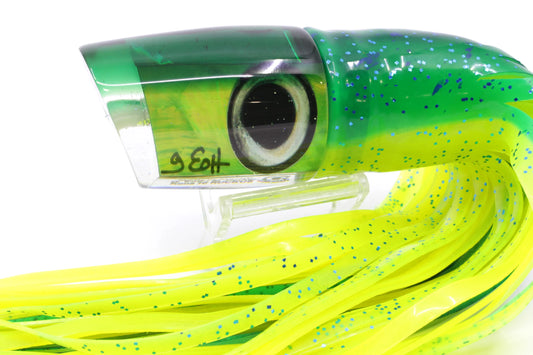 Marlin Magic Lime MOP Green Back Taxi Eyes Ruckus 12" 11oz Skirted Mahi