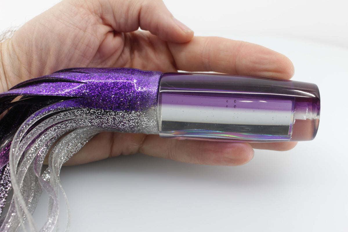 Marlin Magic Mirrored-Rainbow Purple Back Medium Hard Head 9" 5oz Skirted - Trolling Lures (view 8 of 9)