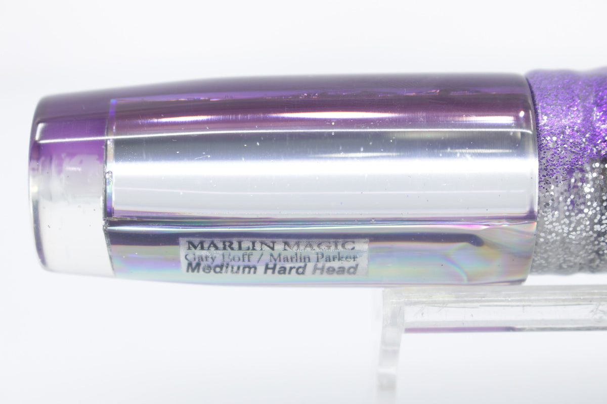 Marlin Magic Mirrored-Rainbow Purple Back Medium Hard Head 9" 5oz Skirted - Trolling Lures (view 5 of 9)
