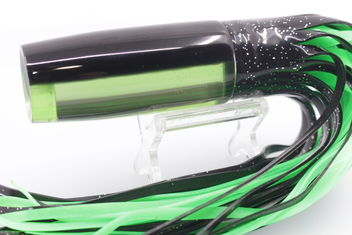 Marlin Magic Green Mirrored-Rainbow Black Back Medium Hard Head 9" 5oz Skirted