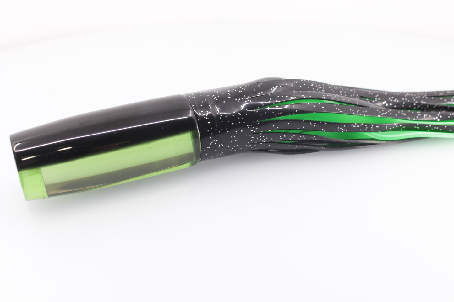 Marlin Magic Green Mirrored-Rainbow Black Back Medium Hard Head 9" 5oz Skirted