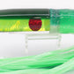 Marlin Magic Lime Green MOP Green Back Red Eyes Medium Hard Head 9" 5oz Skirted